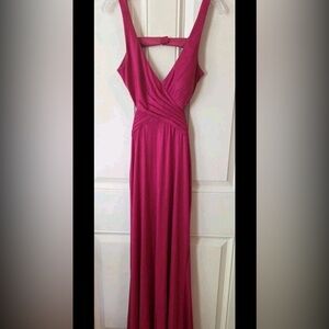 Faviana Fuchsia Maxi Dress